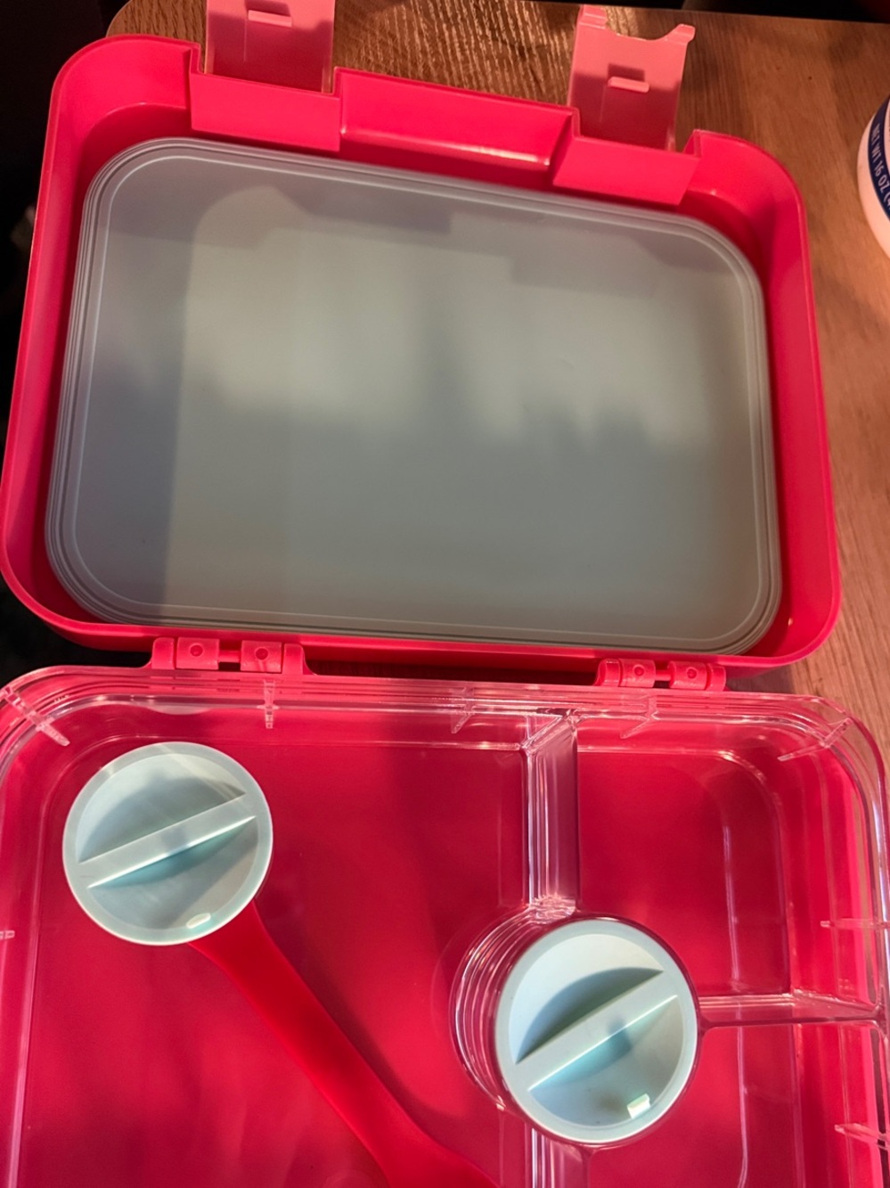 Pink Food Storage Container - Compact Kitchen Organizer - Picture 3 of 8